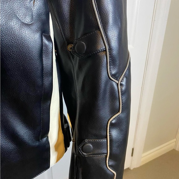 TMS Motorsports zip up Black Motorcyle Jacket Size XL - Picture 3 of 9